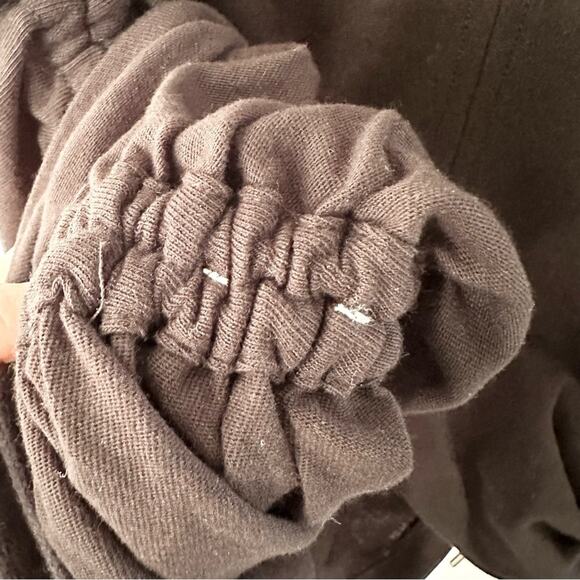 T Alexander Wang Black Crew Neck Ruched Side Drawstring Tie Mini Bodycon Dress - Picture 10 of 10